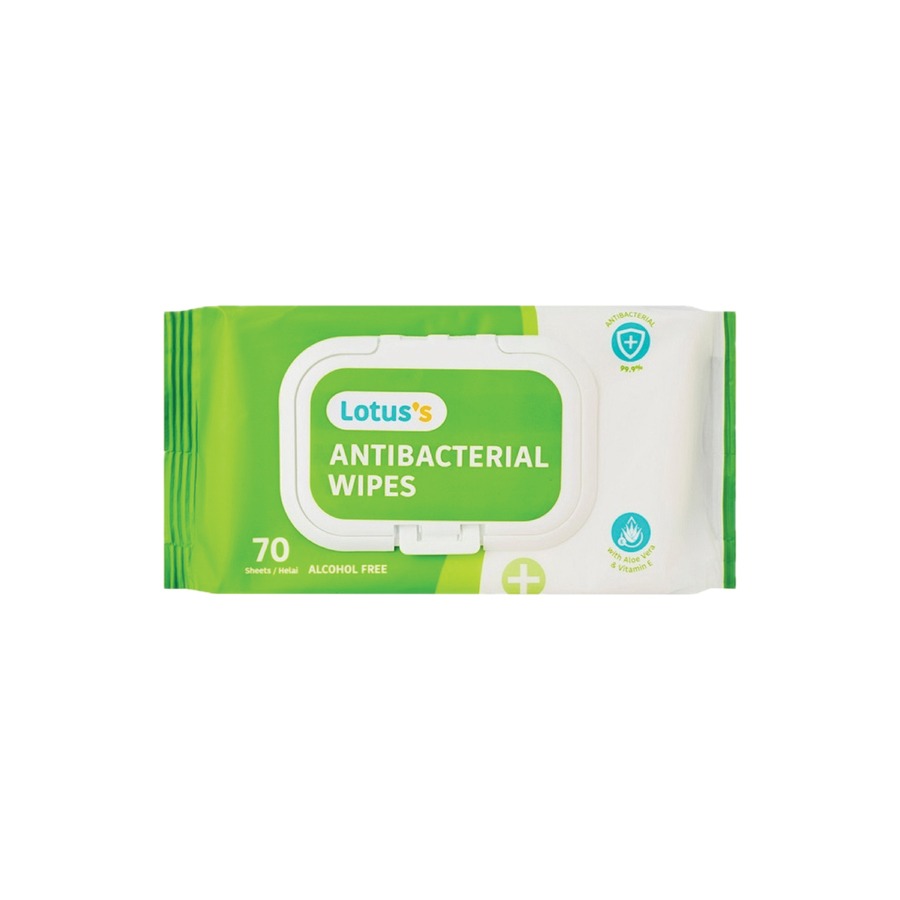 LOTUSS ANTIBACTERIAL WIPES 70S