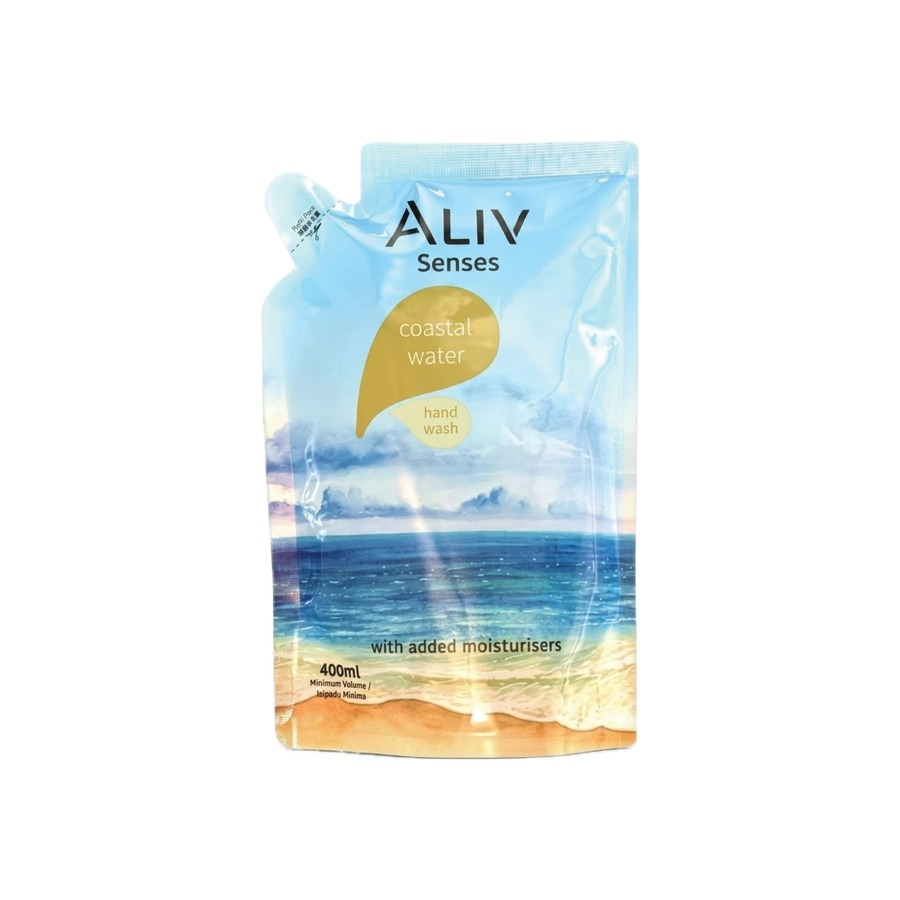 ALIV H/WASH 400ML COASTAL WATER POUCH