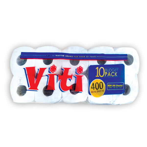VITI TOILET TISSUE 10S 1PLY