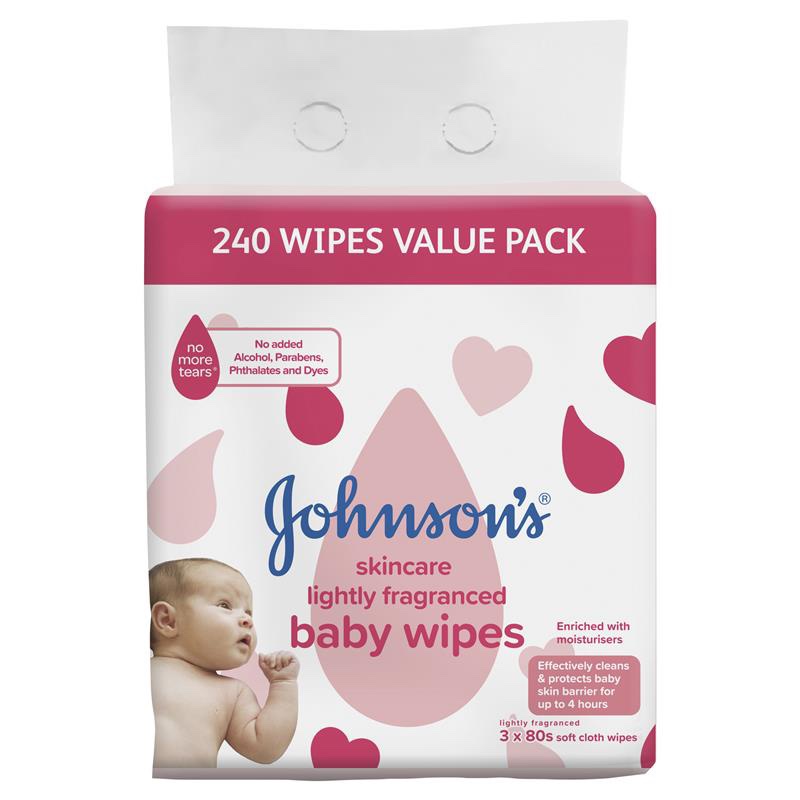 JB WIPES L/SCENTED F/TOP 3X80S