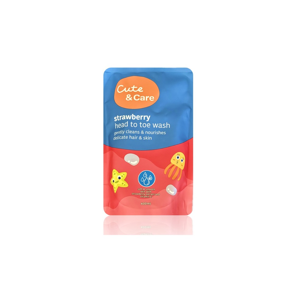 CUTE+CARE HTT TDL WSH PCH 600ML S/BRRY