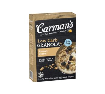 CARMANS GRAN L/CARB PNUT 425GM