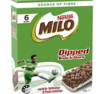 MILO SNACK BARS DIPPED 6 X