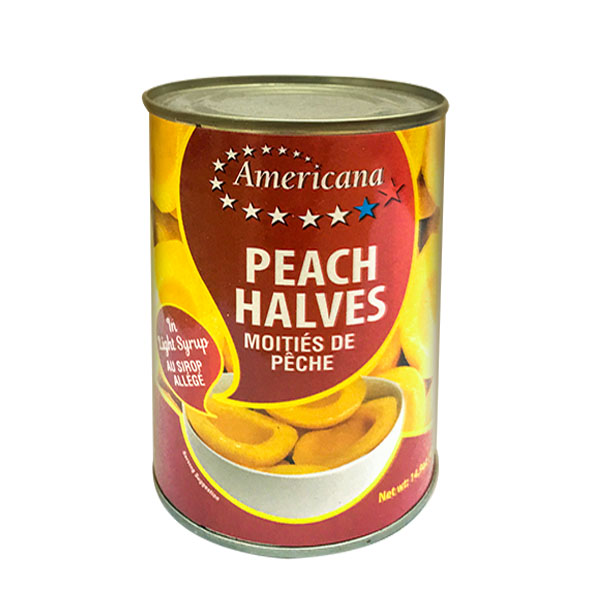 AMERICANA PEACH HALVES 425G