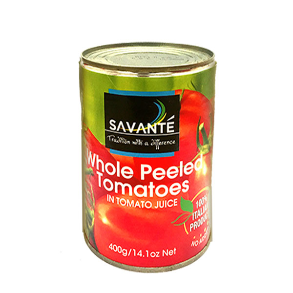 SAVANTE WHOLE PEELED TOMATOES 400G