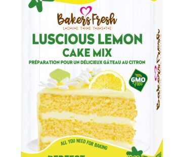 BAKERS FRESH LUSCIOUS LEMON CAKE MIX 340