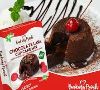 BAKERS FRESH CHOC LAVA CUP CAKE MIX 340G