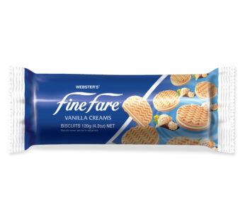 FINE FARE CREAM BISCUIT VANILLA 120G