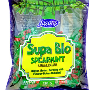 JASONS SUPA BLO SPEARMINT BUBBLEGUM 130G