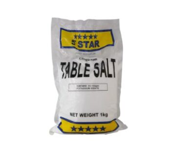 5 STAR IODIZED TABLE SALT 1 KG