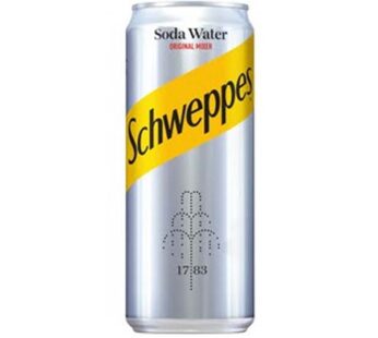 SCHWEPPES SODA WATER 330ML