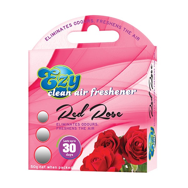 EZY CLEAN AIR FRESHNER RED ROSE 50G