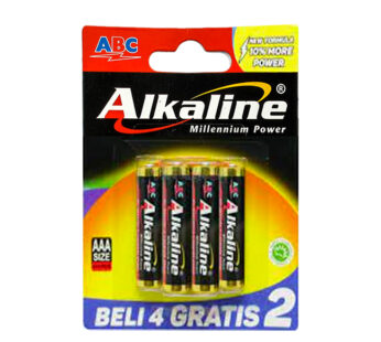 ABC ALKALINE AAA 4B
