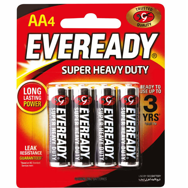 EVEREADY BATTERY BLACK AA 4B