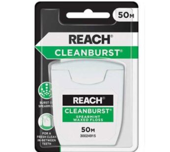 REACH CLEANBURST FLOSS SPEARMINT 50M