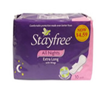 STAYFREE ALL NIGHTS WGS 10S