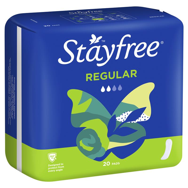 STAYFREE REGULAR PADS N/W 20S