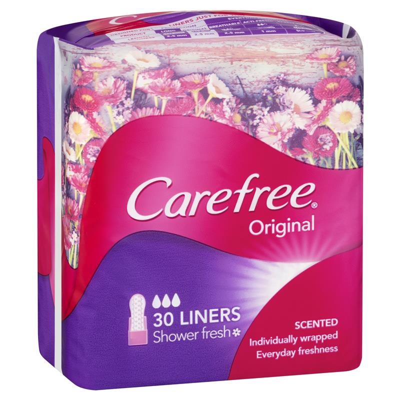 CAREFREE S/FRSH SCENTED LINERS 30S