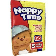 NAPPY TIME DIAPER S JUMBO 56S