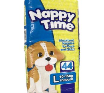 NAPPY TIME DIAPER L JUMBO 44S