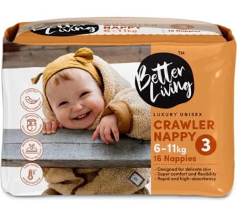 B/LIVING CONVIENENCE NAPPIES CRAWLER 16S