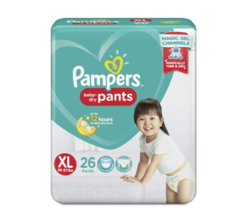 PAMPERS BABY DIAPERS XL 26S