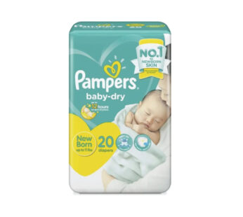 PAMPERS BABY DIAPERS NEW BORN 20S