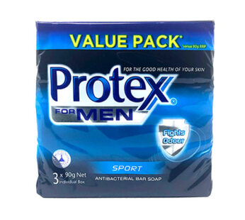 PROTEX MEN ANTI BACTERIAL SOAP 3 X 90G