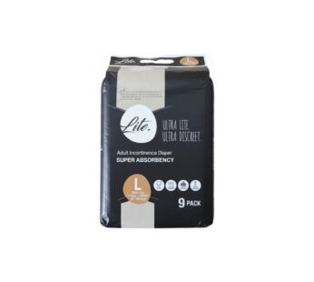 LITE ULTRA ADULT DIAPER LARGE 9S
