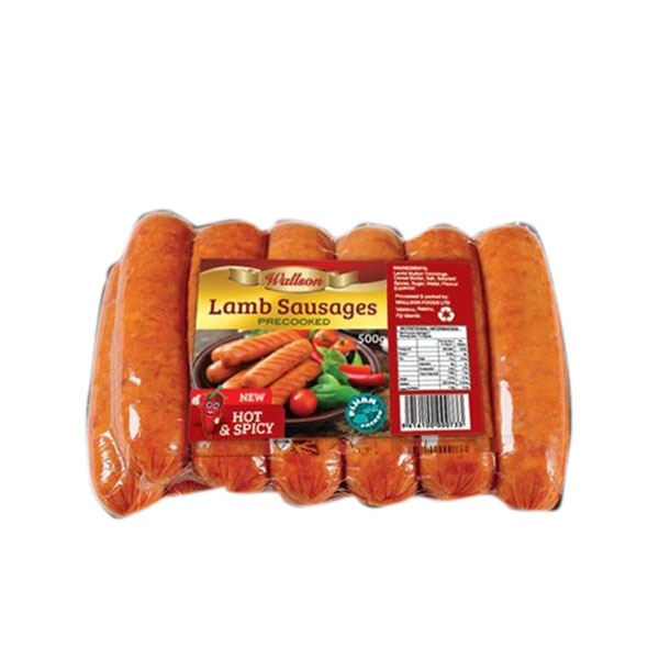 WALLSON HOT & SPICY LAMB SAUSAGE 500G