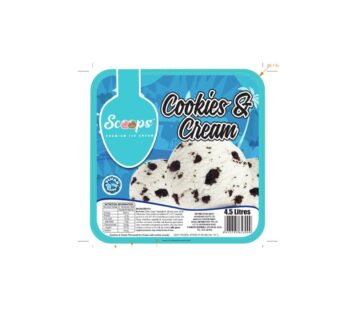 SCOOPS PREMIUM ICE CREAM 4.5L – CREAM
