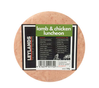 LEYLANDS LAMB & CHICKEN LUNCHEON 165G